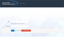 Tablet Screenshot of anchor-webapps.com